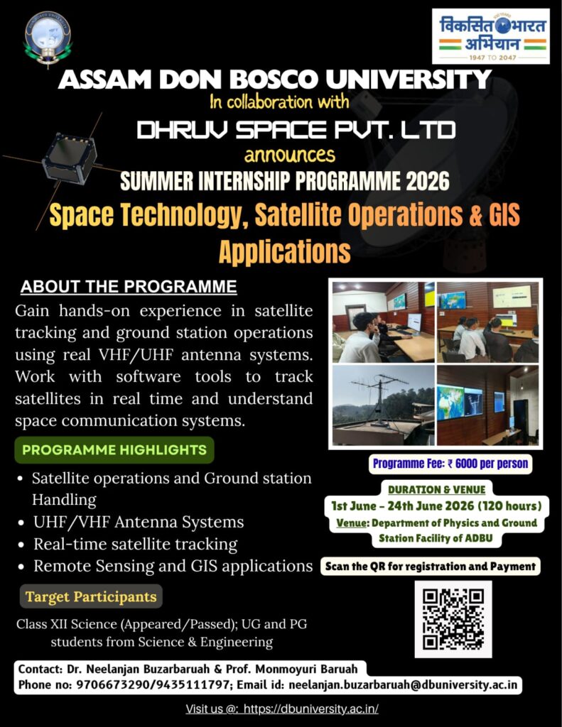  Summer Internship on Space Technology